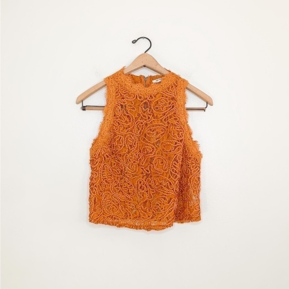Zara Trafaluc Mustard Orange
Embroidered Lace Sleeveless Tank Small S - Picture 3 of 5